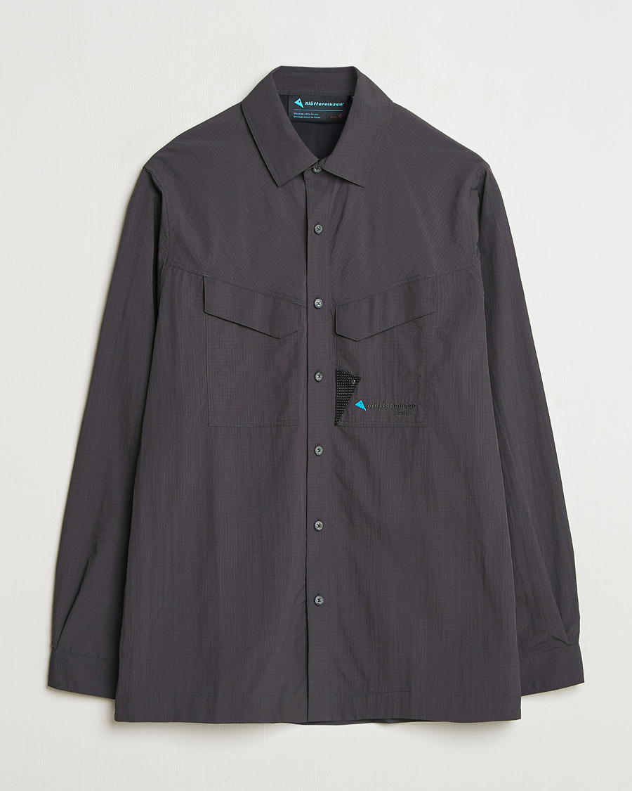 Homme | Chemises | Klättermusen | Syn Long Sleeve Function Shirt Raven