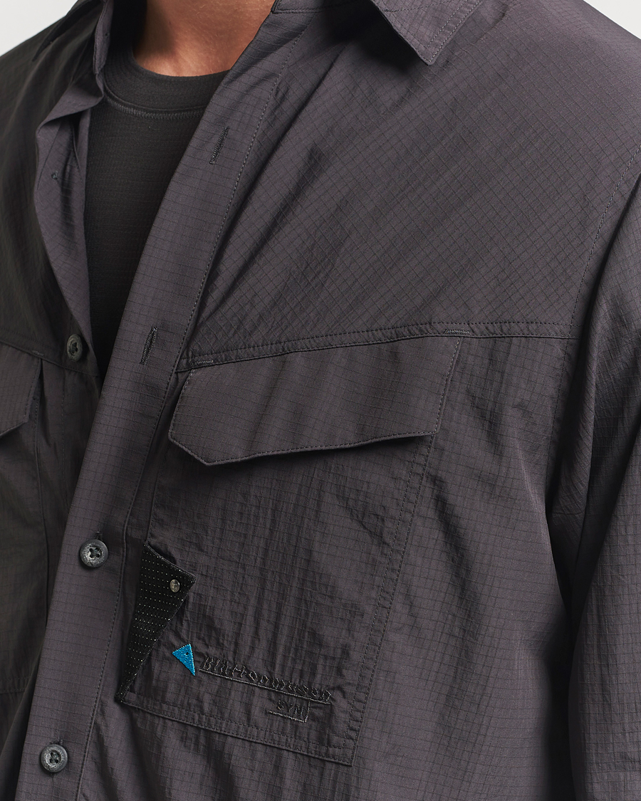 Homme | Chemises | Klättermusen | Syn Long Sleeve Function Shirt Raven