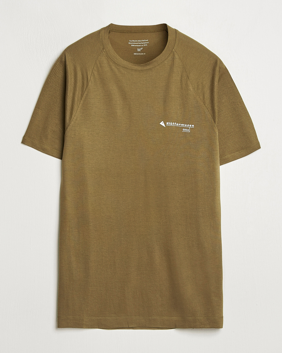 Homme | T-shirts | Klättermusen | Groa Short Sleeve T-Shirt Olive