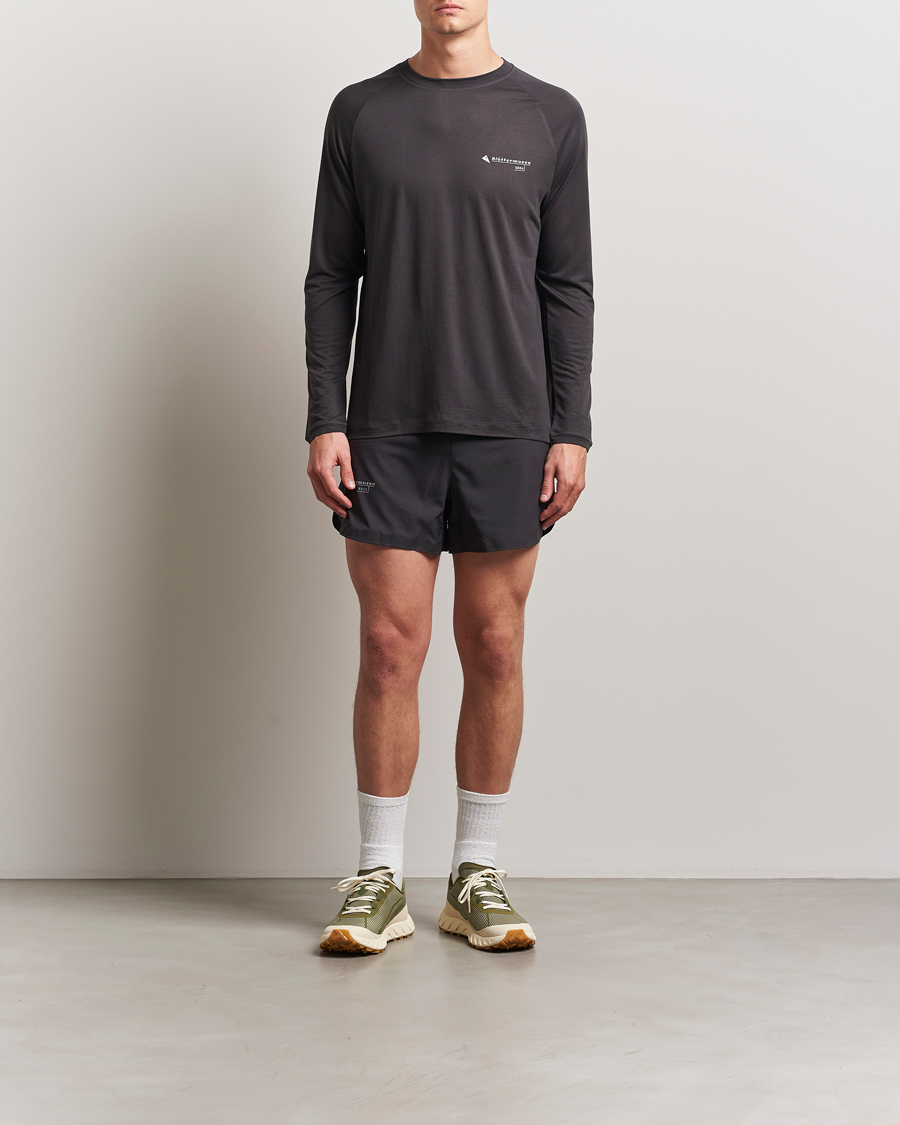 Homme | T-shirts | Klättermusen | Groa Long Sleeve T-Shirt Raven