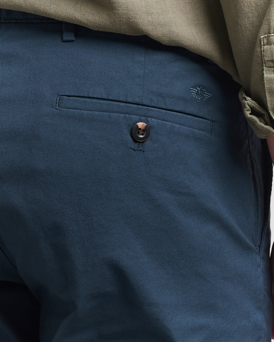 Homme | Pantalons | Dockers | Crafted Khaki Slim Cotton/Linen Chino Stratified Sea