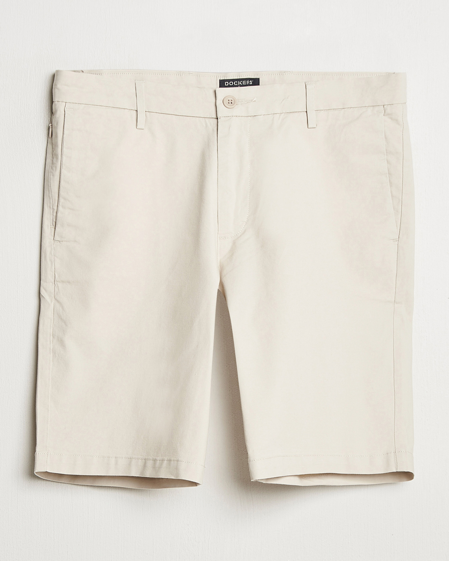 Homme | Shorts | Dockers | Slim Cotton/Linen Shorts Sahara Khaki