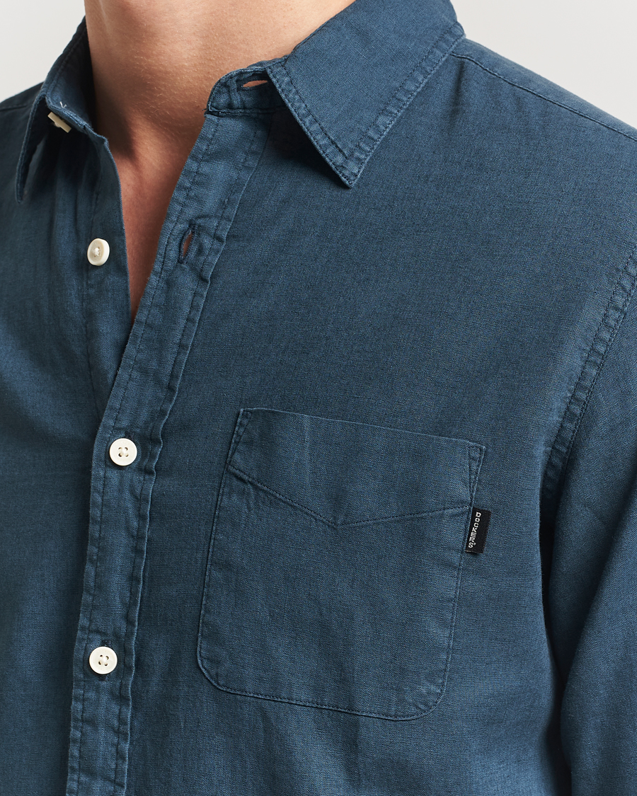 Homme | Chemises | Dockers | Slim Linen/Cotton Shirt Stratified Sea