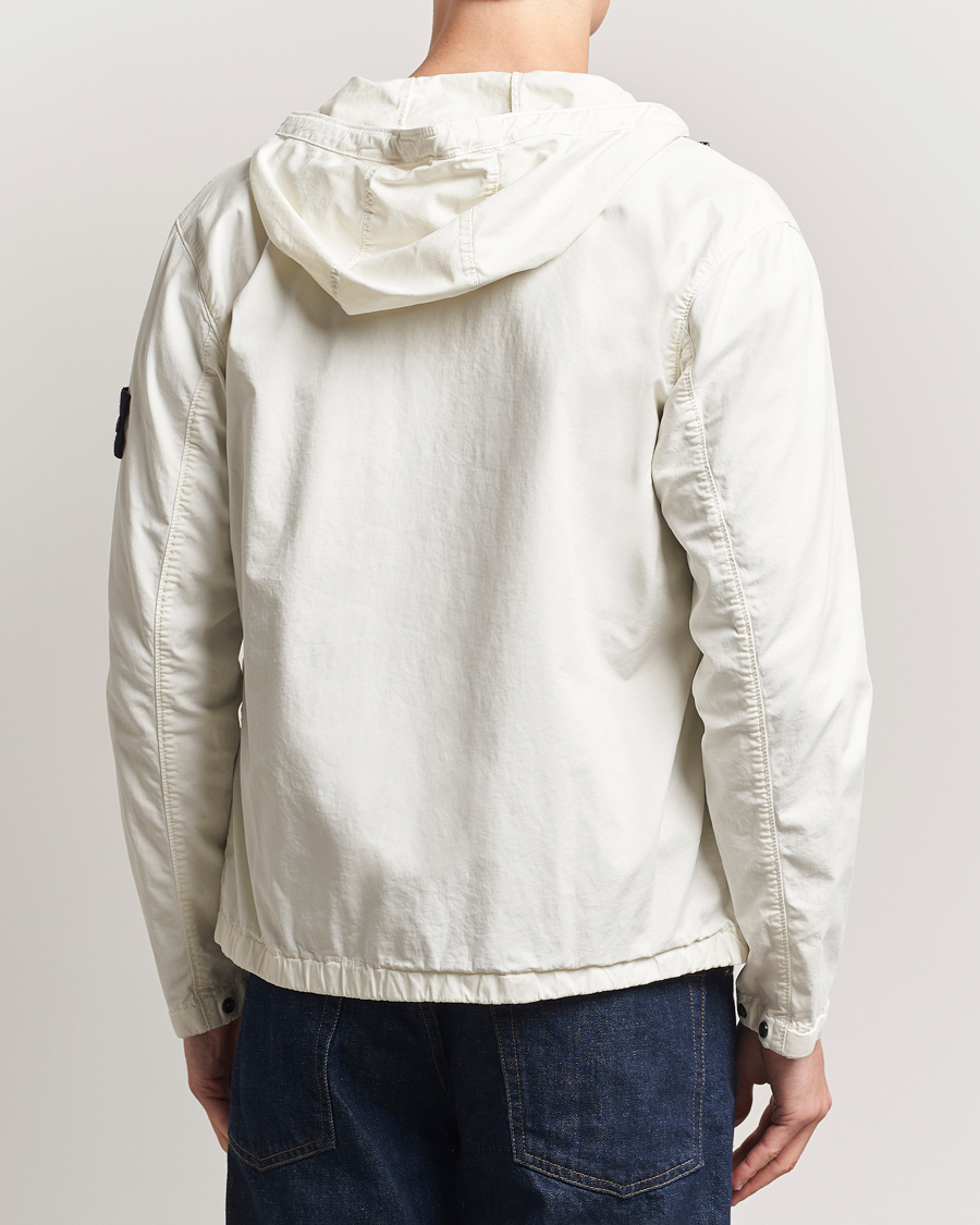 Homme | Manteaux Et Vestes | Stone Island | Supima Cotton Stretch Hooded Jacket Ivory