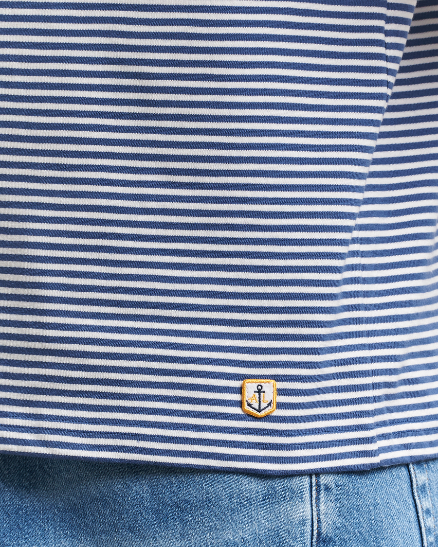 Homme | T-shirts | Armor-lux | Callac Héritage Stripe T-Shirt Obscur/Milk
