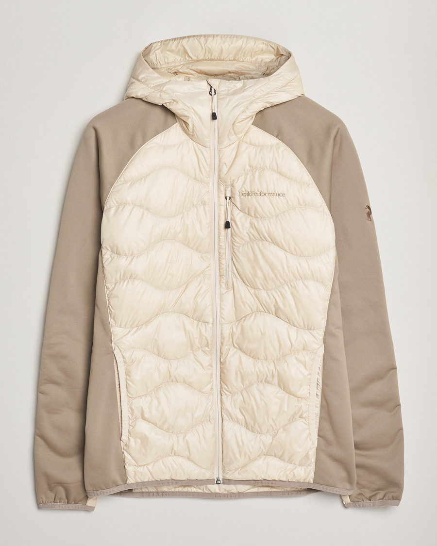 Homme | Manteaux Et Vestes | Peak Performance | Helium Down Hooded Hybrid Jacket Sand Fog
