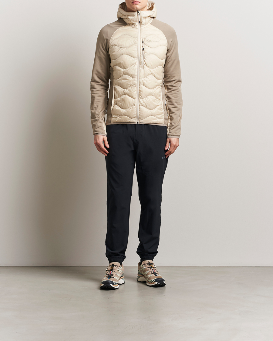 Homme | Manteaux Et Vestes | Peak Performance | Helium Down Hooded Hybrid Jacket Sand Fog