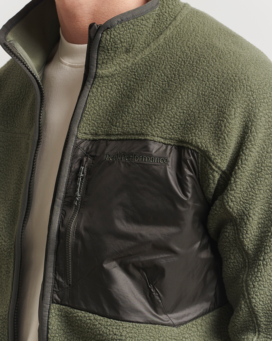 Homme | Pulls Et Tricots | Peak Performance | Pile Full Zip Pine Needle