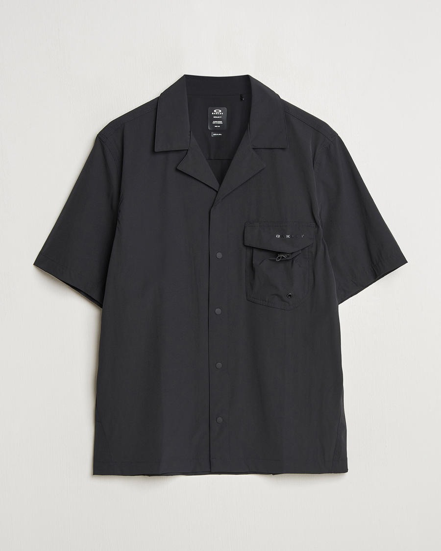 Homme | Chemises | Oakley | Cuban Collar Short Sleeve Shirt Blackout
