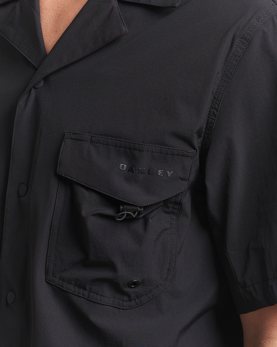 Homme | Chemises | Oakley | Cuban Collar Short Sleeve Shirt Blackout
