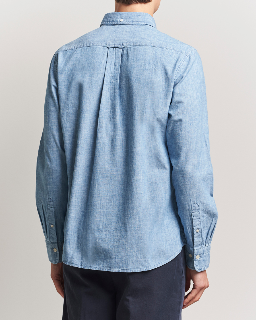 Homme | Chemises | GANT | Regular Fit Chambray Shirt Light Blue