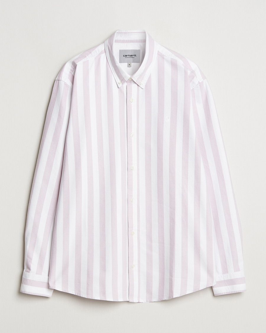 Homme | Chemises | Carhartt WIP | Dillon Striped Oxford Shirt Hortensia/White