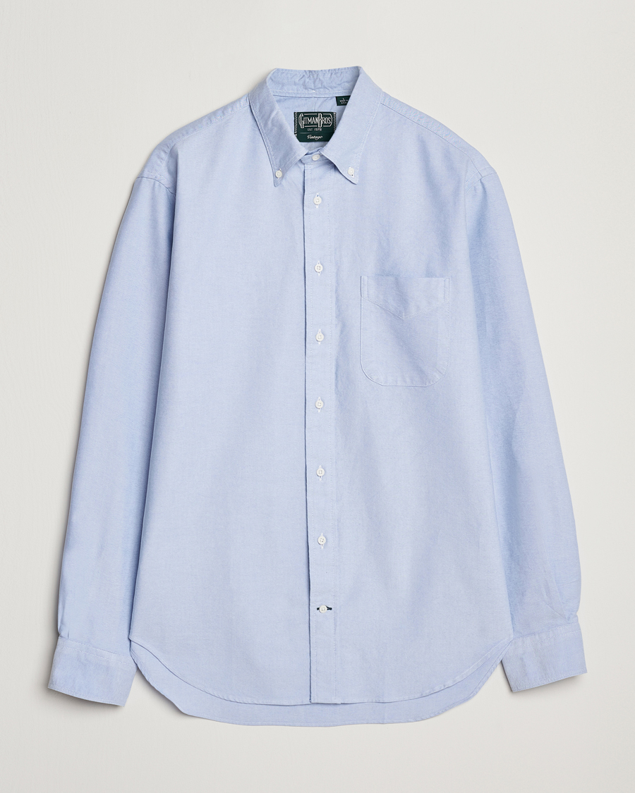 Homme | Chemises | Gitman Vintage | Button Down Oxford Shirt Light Blue