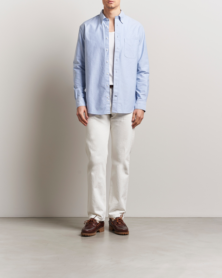 Homme | Chemises | Gitman Vintage | Button Down Oxford Shirt Light Blue