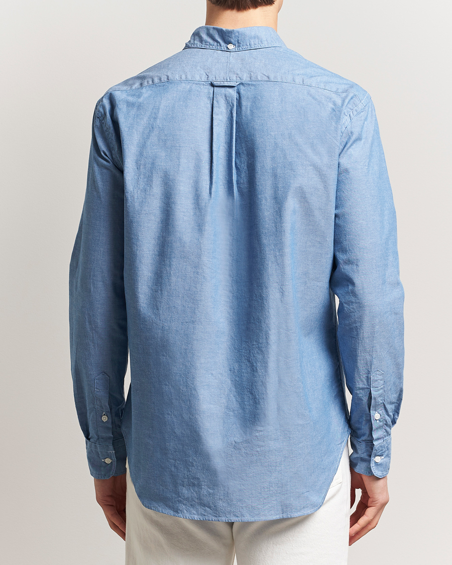 Homme | Chemises | Gitman Vintage | Button Down Chambray Shirt Light Blue