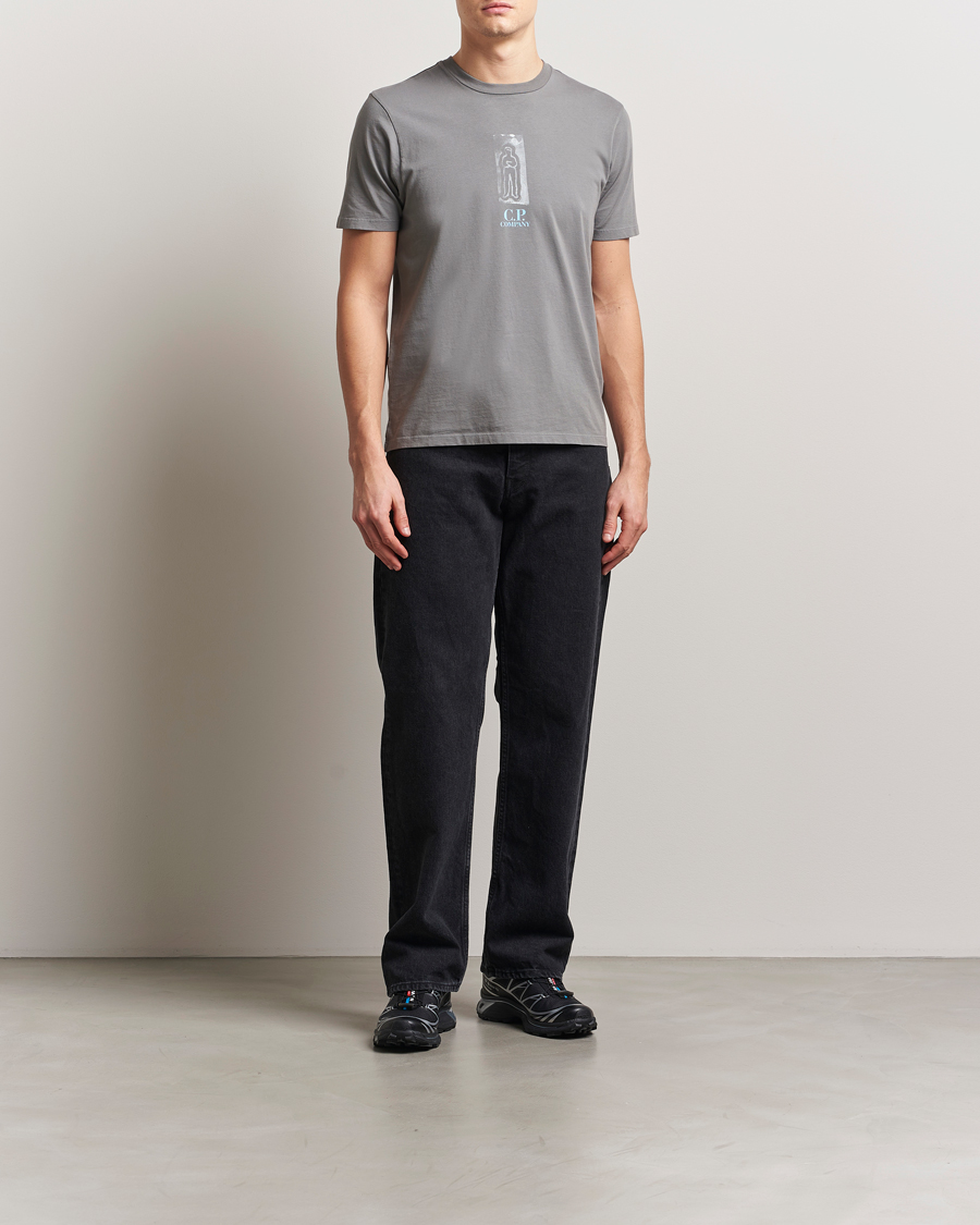 Homme | T-shirts | C.P. Company | Back Print Short Sleeve T-Shirt Grey