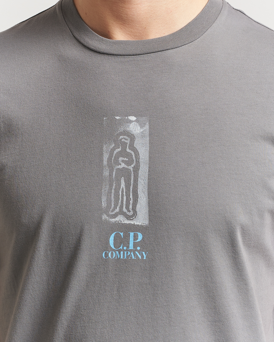 Homme | T-shirts | C.P. Company | Back Print Short Sleeve T-Shirt Grey