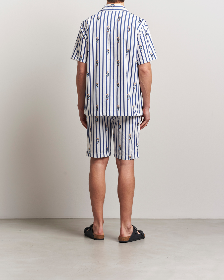 Homme | Peignoirs Et Pyjamas | Polo Ralph Lauren | Cotton Short Pyjama Set Striped Blue
