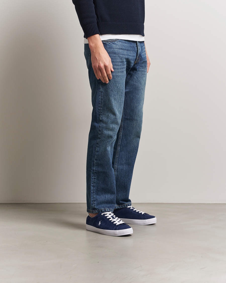 Homme | Polo Ralph Lauren Longwood Suede Sneaker Navy | Polo Ralph Lauren | Longwood Suede Sneaker Navy