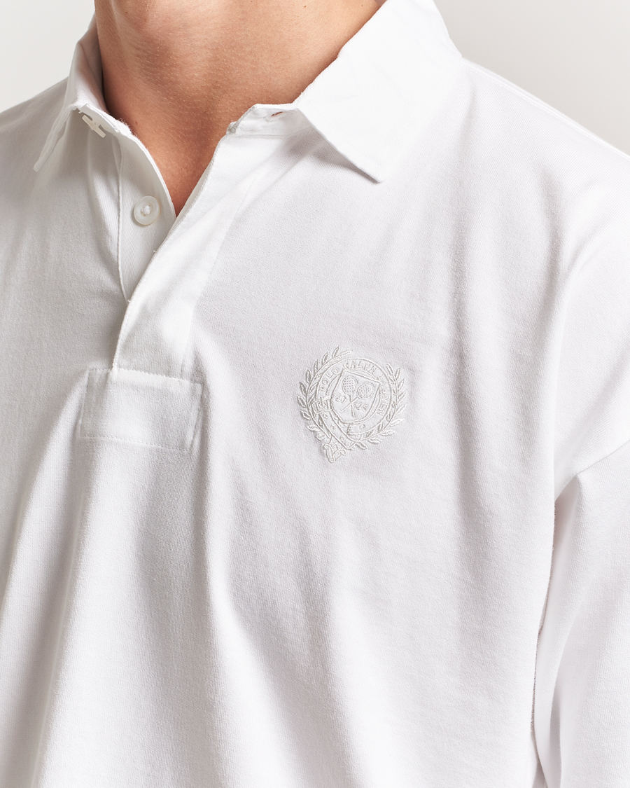 Homme | Pulls Et Tricots | Polo Ralph Lauren | Wimbledon Long Sleeve Polo Ceramic White