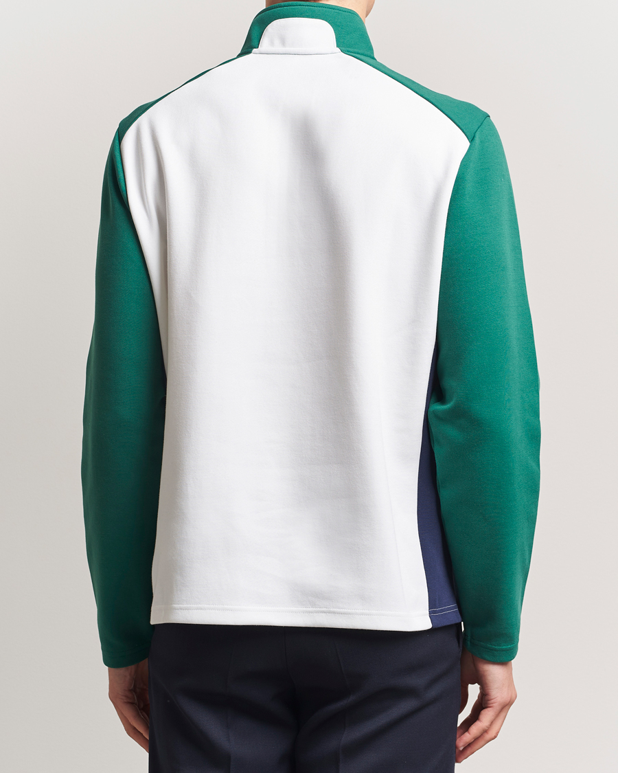 Homme | Pulls Et Tricots | RLX Ralph Lauren | Double Knit Tech Half Zip Kelly Green/Ceramic White