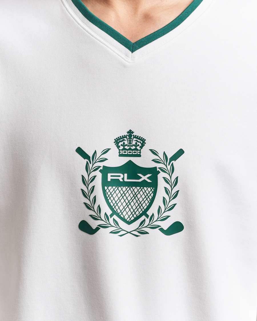 Homme | Pulls Et Tricots | RLX Ralph Lauren | Active Sweatshirt Ceramic White/Kelly Green