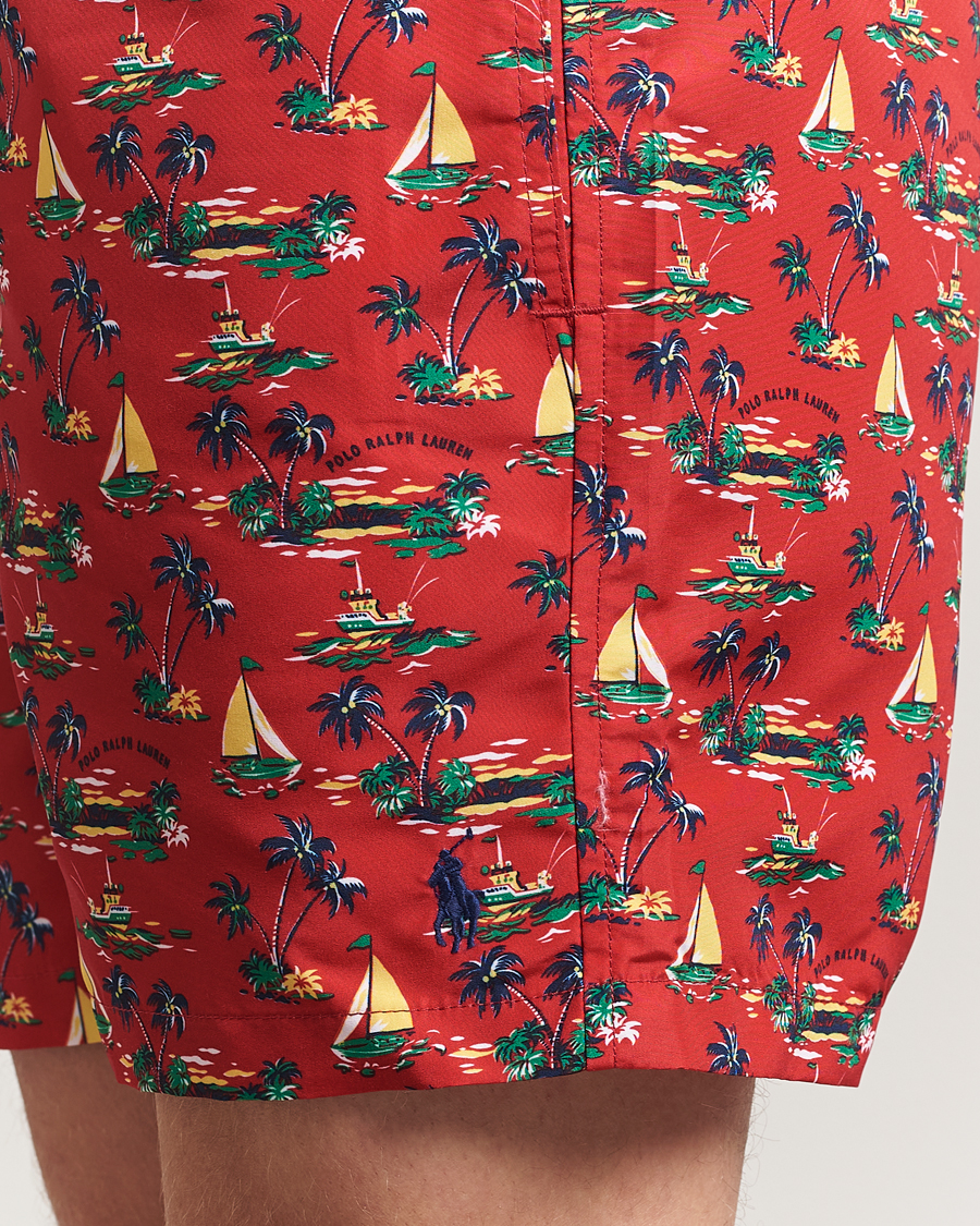 Homme | Maillots De Bain | Polo Ralph Lauren | Traveler Recycled Swimshorts Island Scenic Red