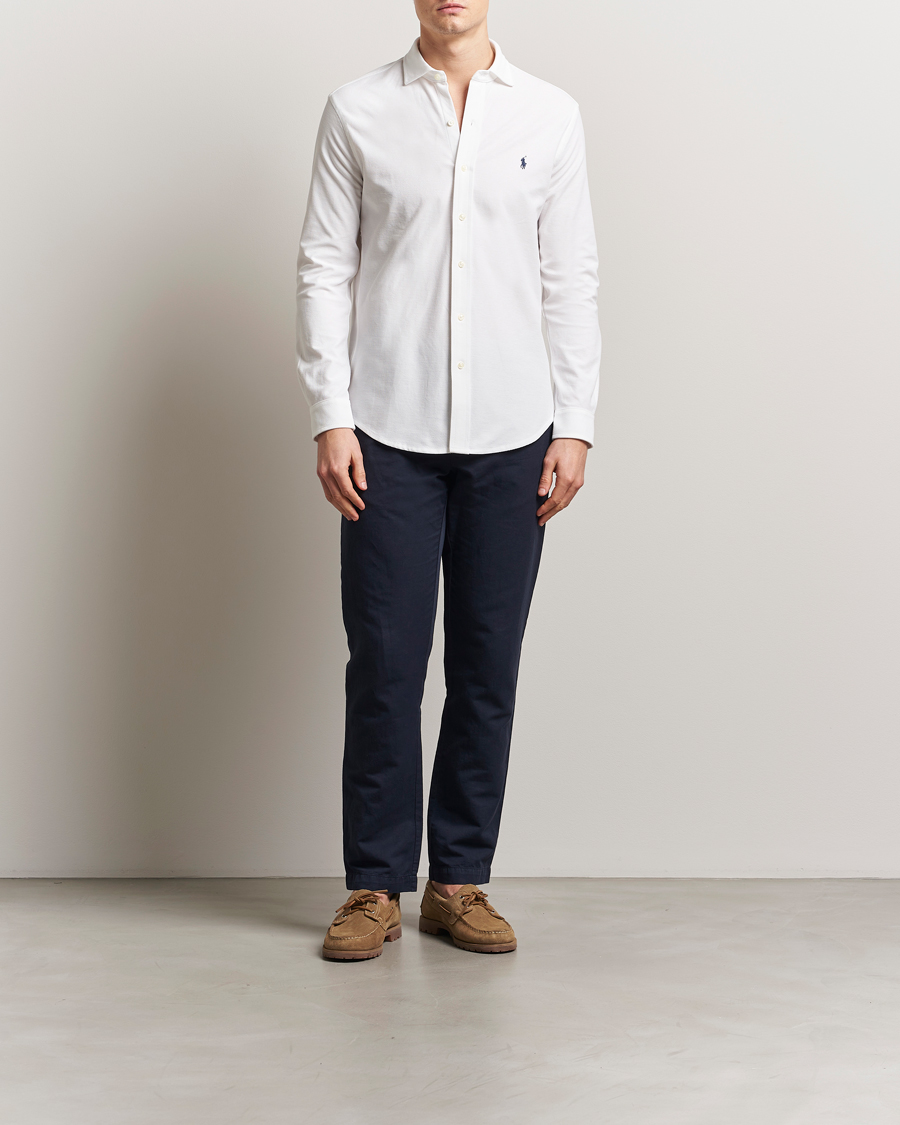 Homme | Chemises | Polo Ralph Lauren | Cotton Long Sleeve Shirt White