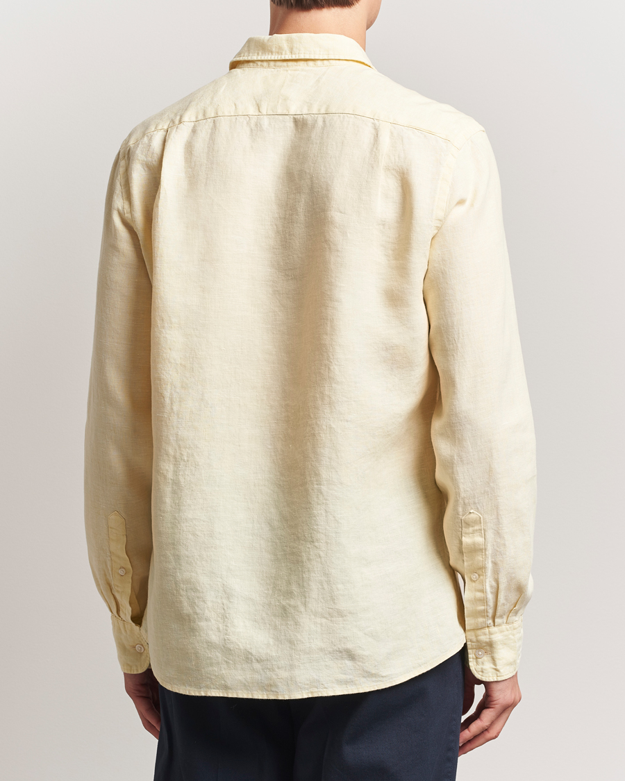 Homme | Chemises | Charles Tyrwhitt | Pure Linen Slim Fit Shirt Lemon