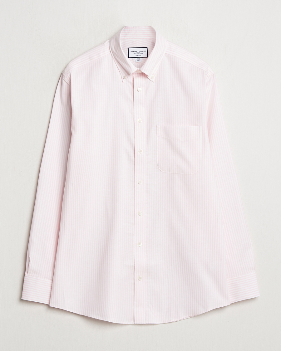 Homme | Chemises | Charles Tyrwhitt | Non Iron Stretch Oxford Shirt Light Pink