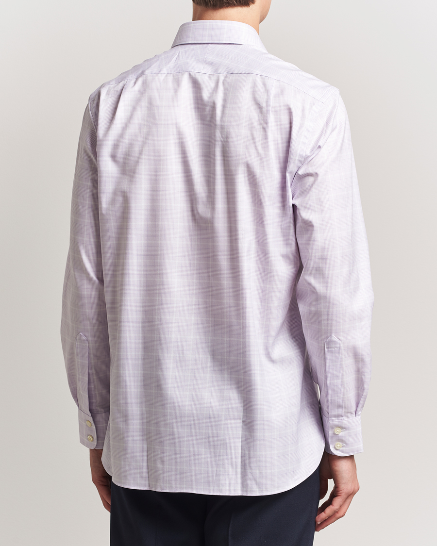 Homme | Chemises | Charles Tyrwhitt | Egyptian Cotton Pow Check Shirt Lavender