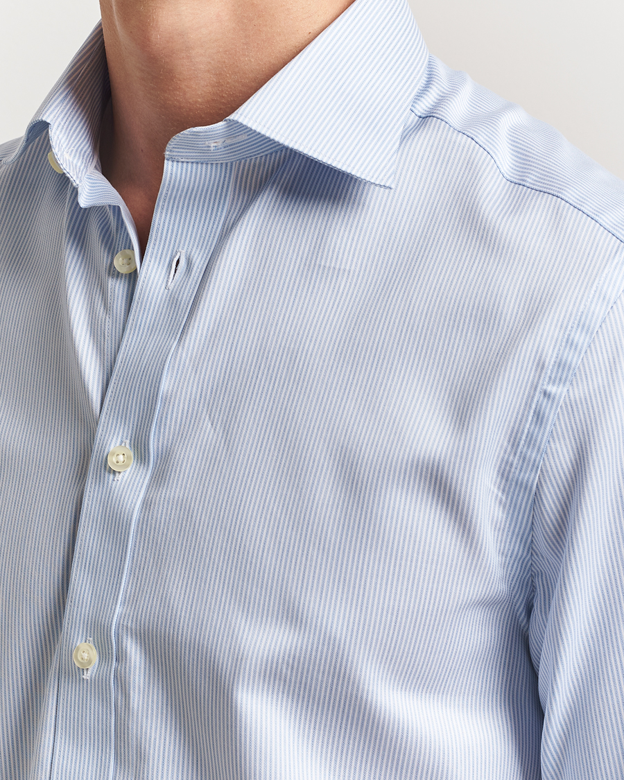 Homme | Chemises | Charles Tyrwhitt | Egyptian Cotton Fine Stripe Shirt Cornflower