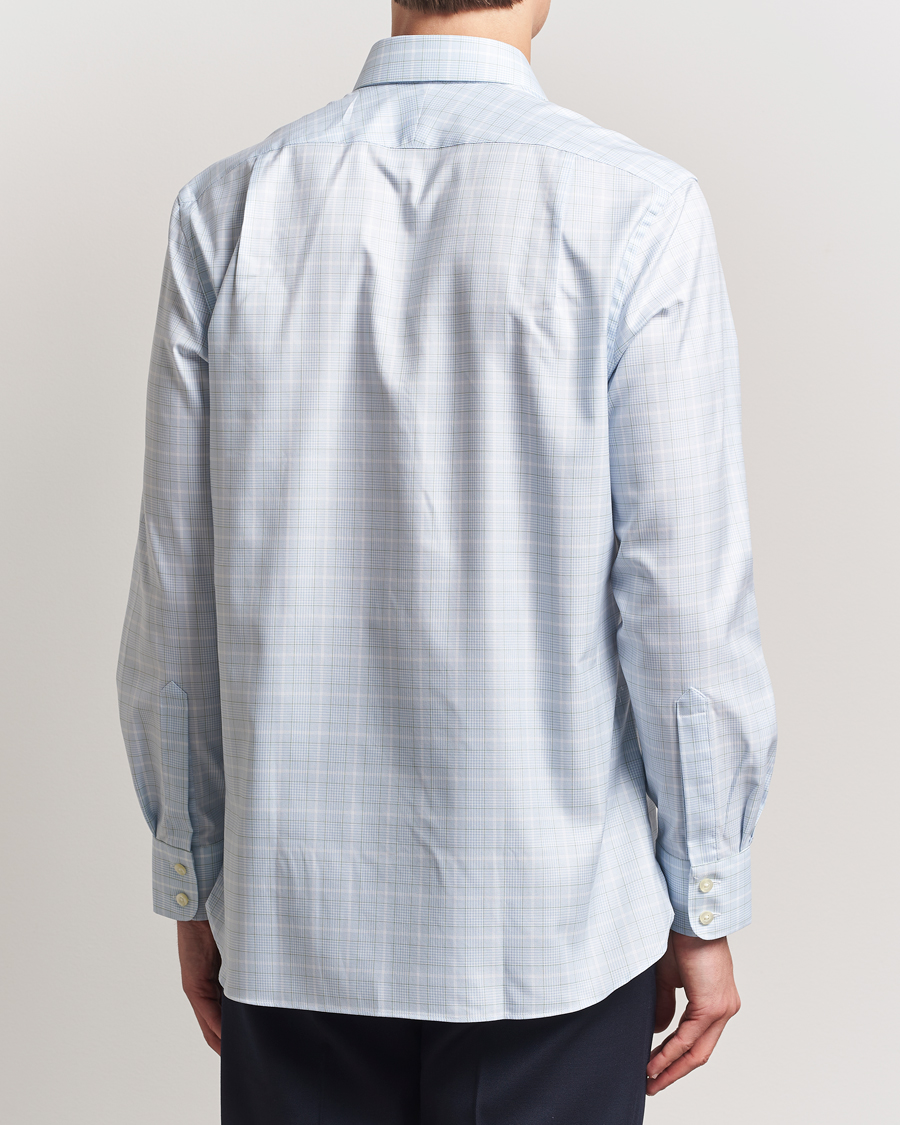 Homme | Chemises | Charles Tyrwhitt | Egyptian Cotton Pow Check Shirt Green/Blue