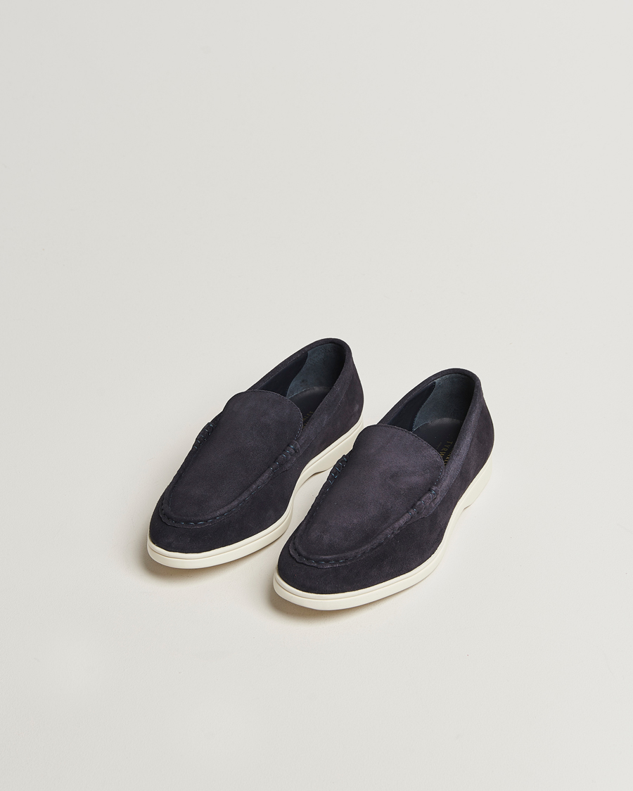 Homme | Charles Tyrwhitt Suede Slip On Loafers Navy | Charles Tyrwhitt | Suede Slip On Loafers Navy