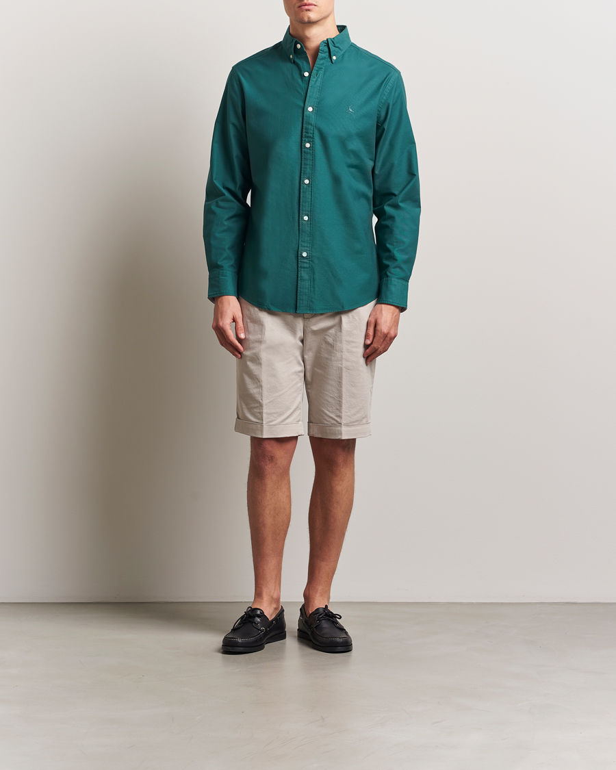 Homme | Chemises | Charles Tyrwhitt | Button Down Stretch Oxford Shirt Teal Green