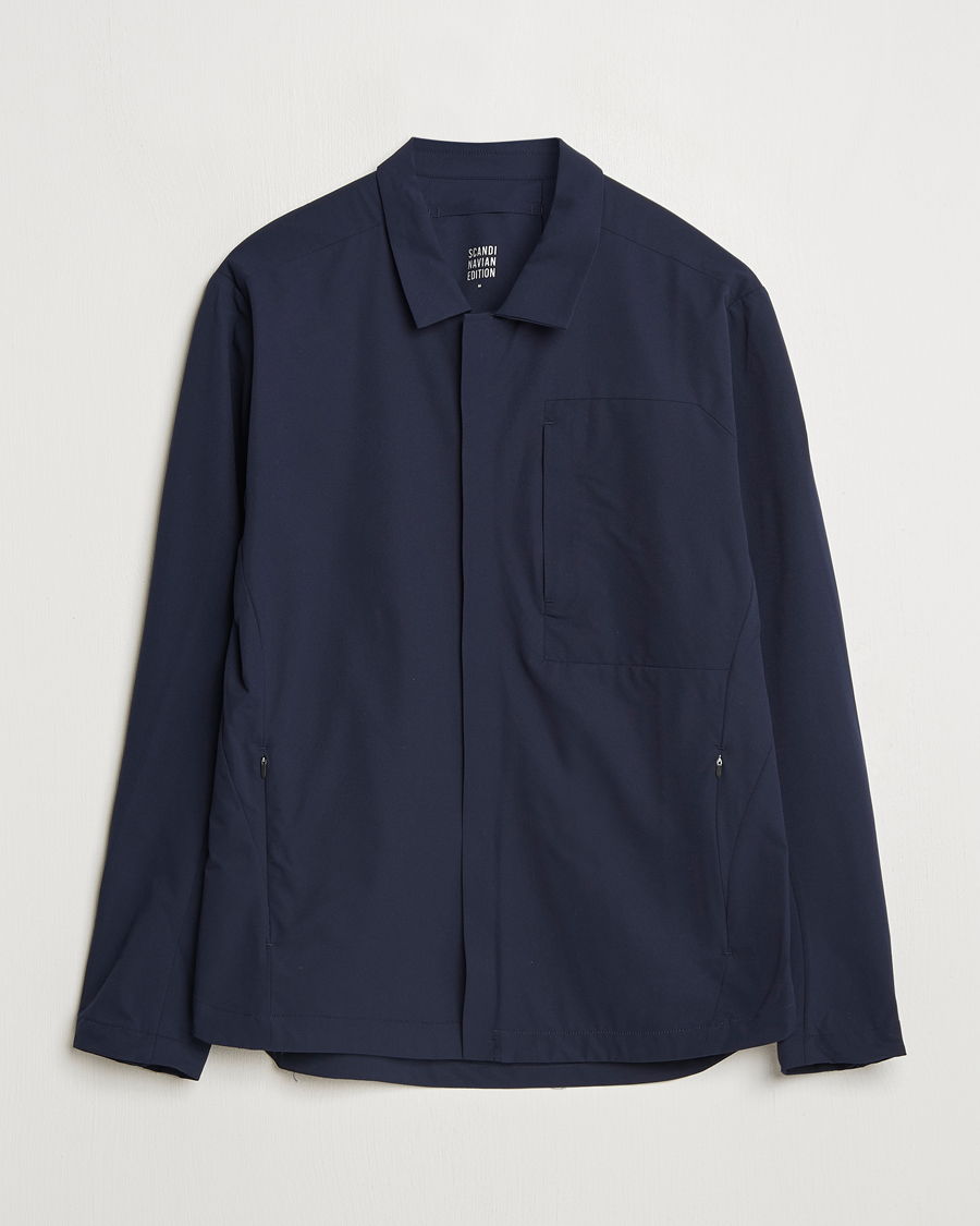 Homme | Manteaux Et Vestes | Scandinavian Edition | Merge II Stretch Shirt Jacket Navy Blue