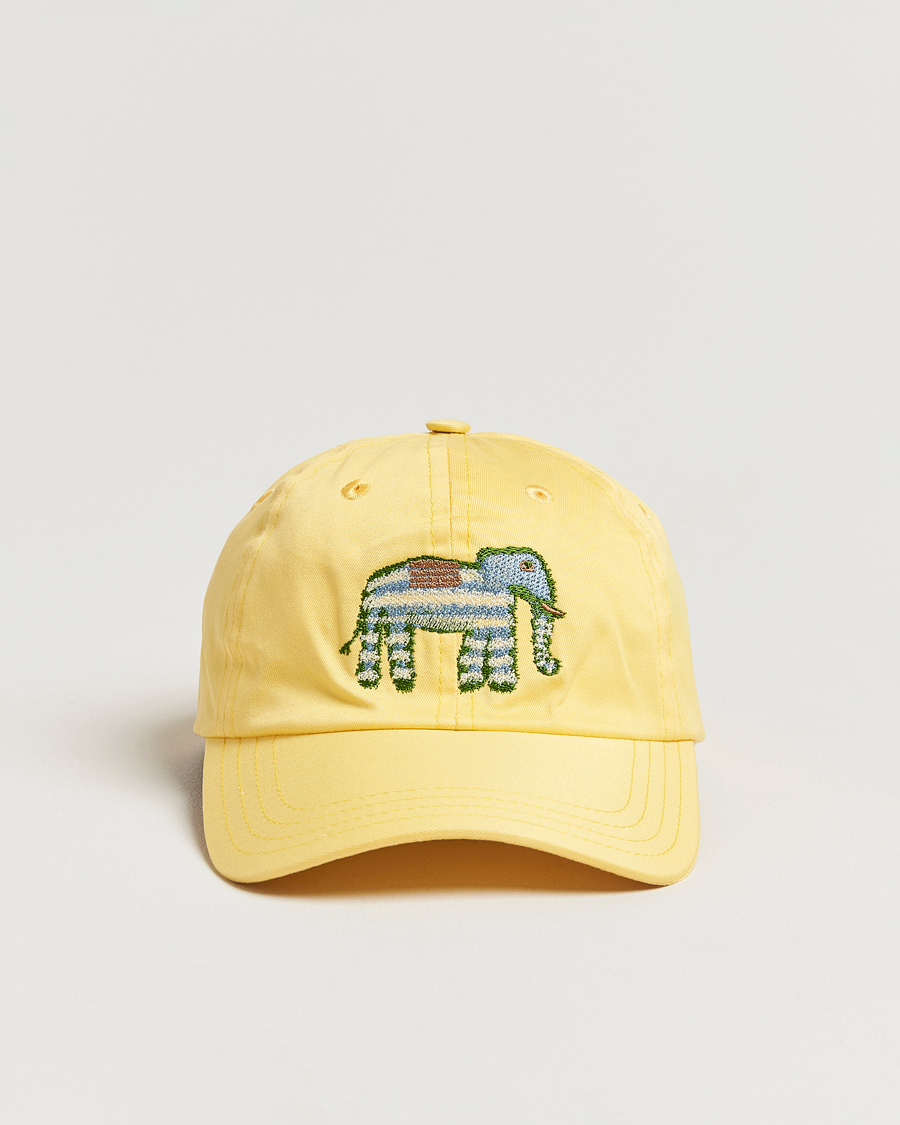 Homme | Drake's Elephant Embroidered Cap Lemon | Drake's | Elephant Embroidered Cap Lemon