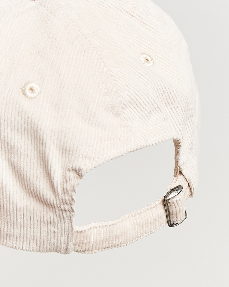 Homme | Drake's D Applique Baseball Cap Ecru | Drake's | D Applique Baseball Cap Ecru