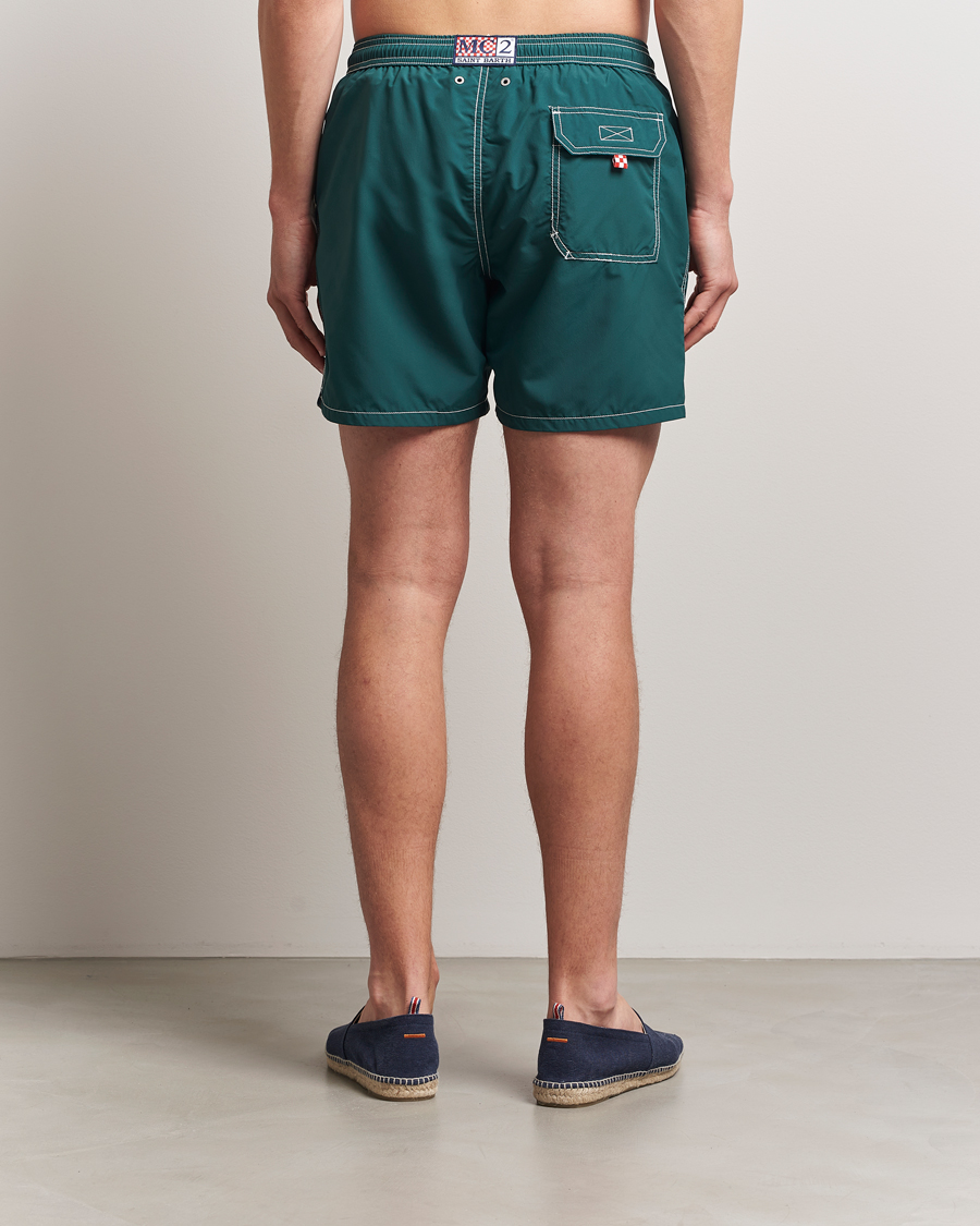 Homme | Maillots De Bain | MC2 Saint Barth | Nylon Swim Shorts British Green