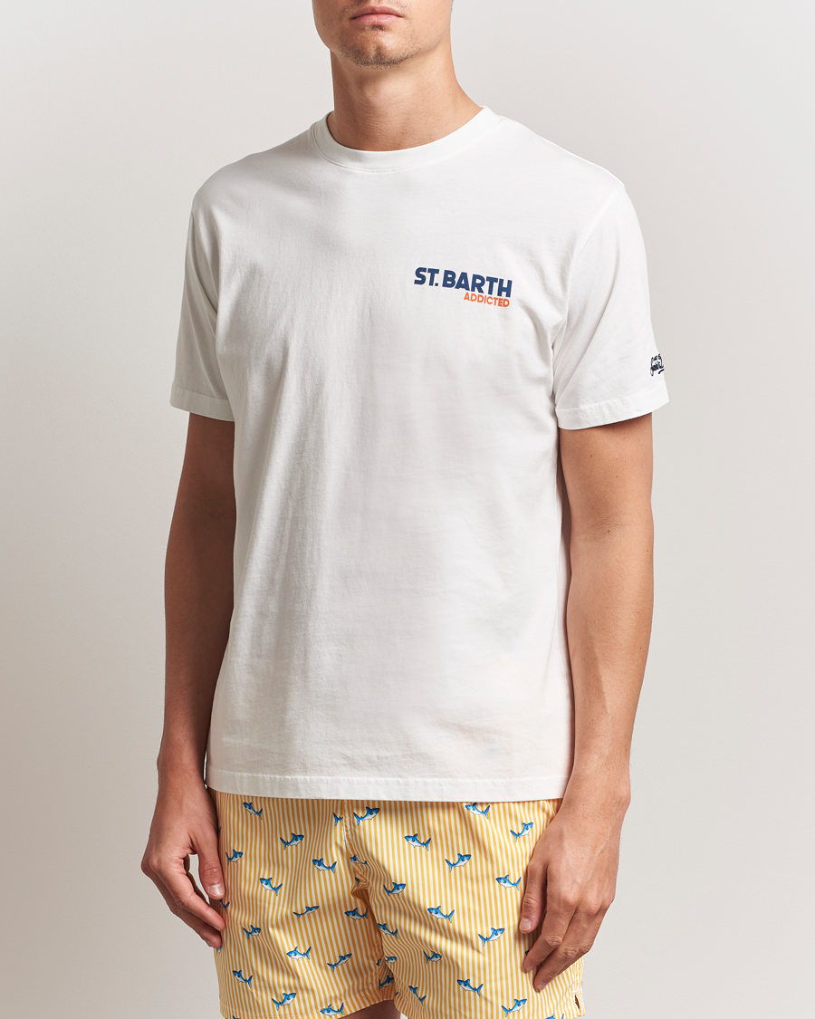 Homme | T-shirts | MC2 Saint Barth | Printed Cotton T-Shirt St Barth Addicted