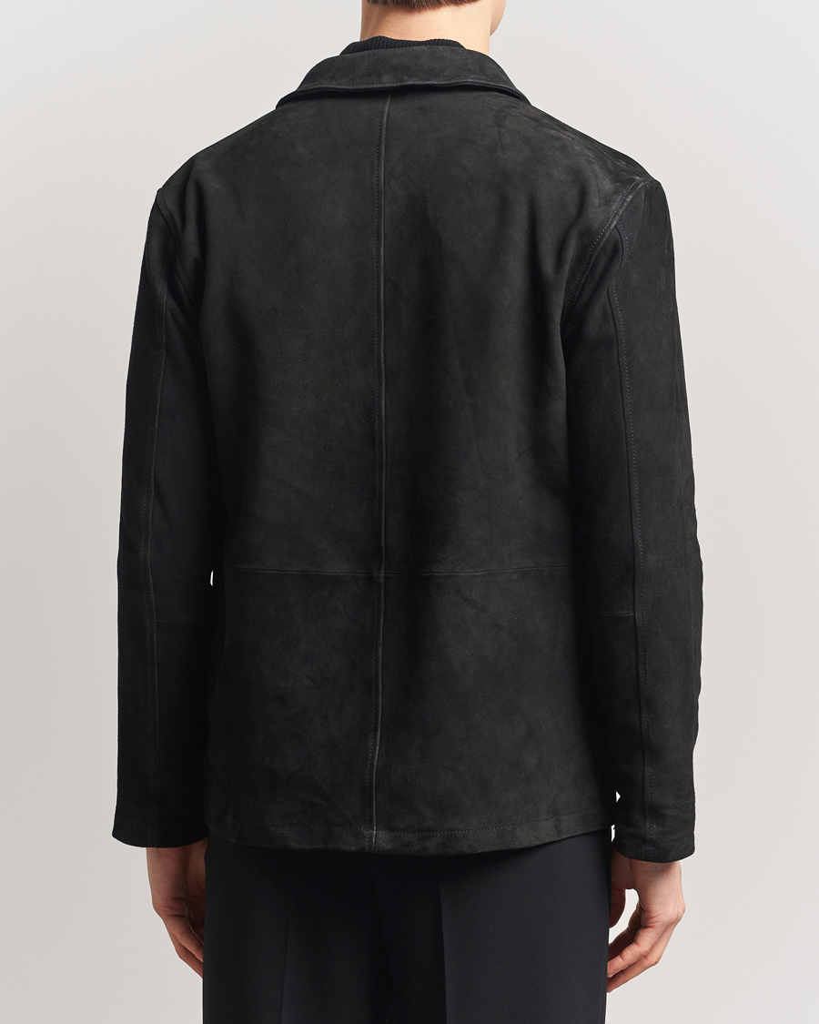 Homme | Manteaux Et Vestes | J.Lindeberg | Jonah Suede Overshirt Black