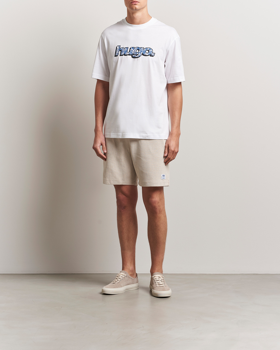 Homme | Shorts | HUGO | Nuwfallo Waffle Sweatshorts Open White