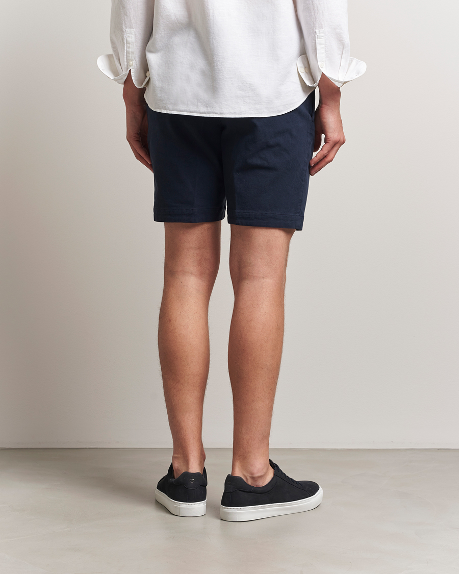 Homme | Shorts | BOSS BLACK | Slice Structured Cotton Shorts Dark Blue