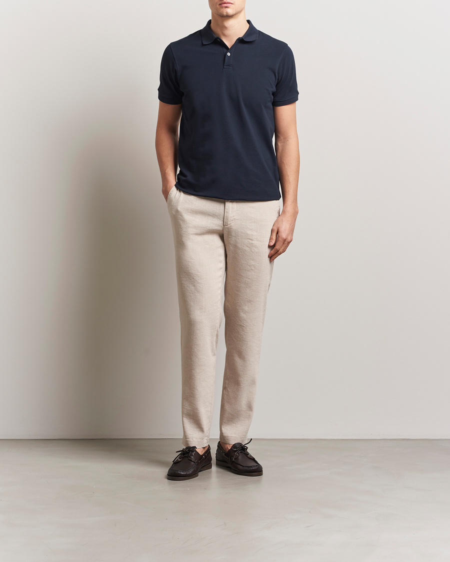 Homme | Pantalons | BOSS BLACK | Kane Linen Blend Drawstring Trousers Light Beige
