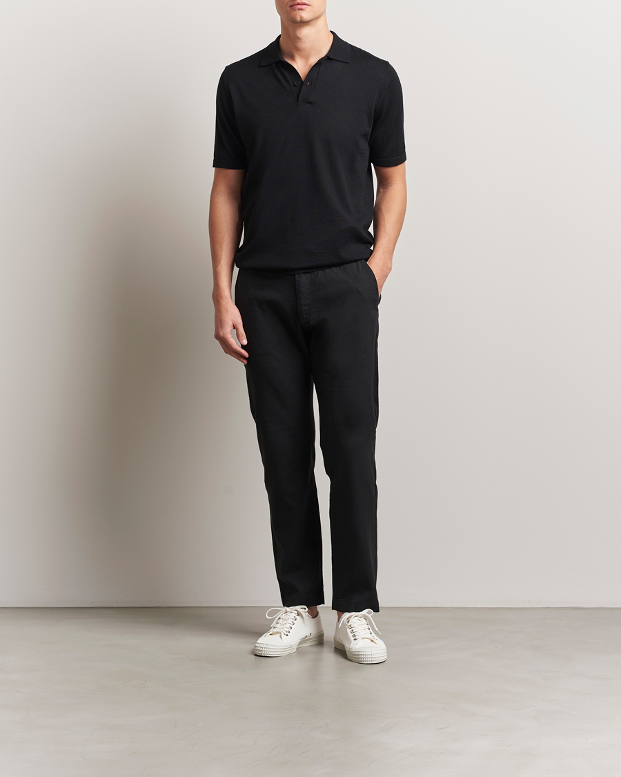 Homme | Pantalons | BOSS ORANGE | Sanderson Linen Pants Black