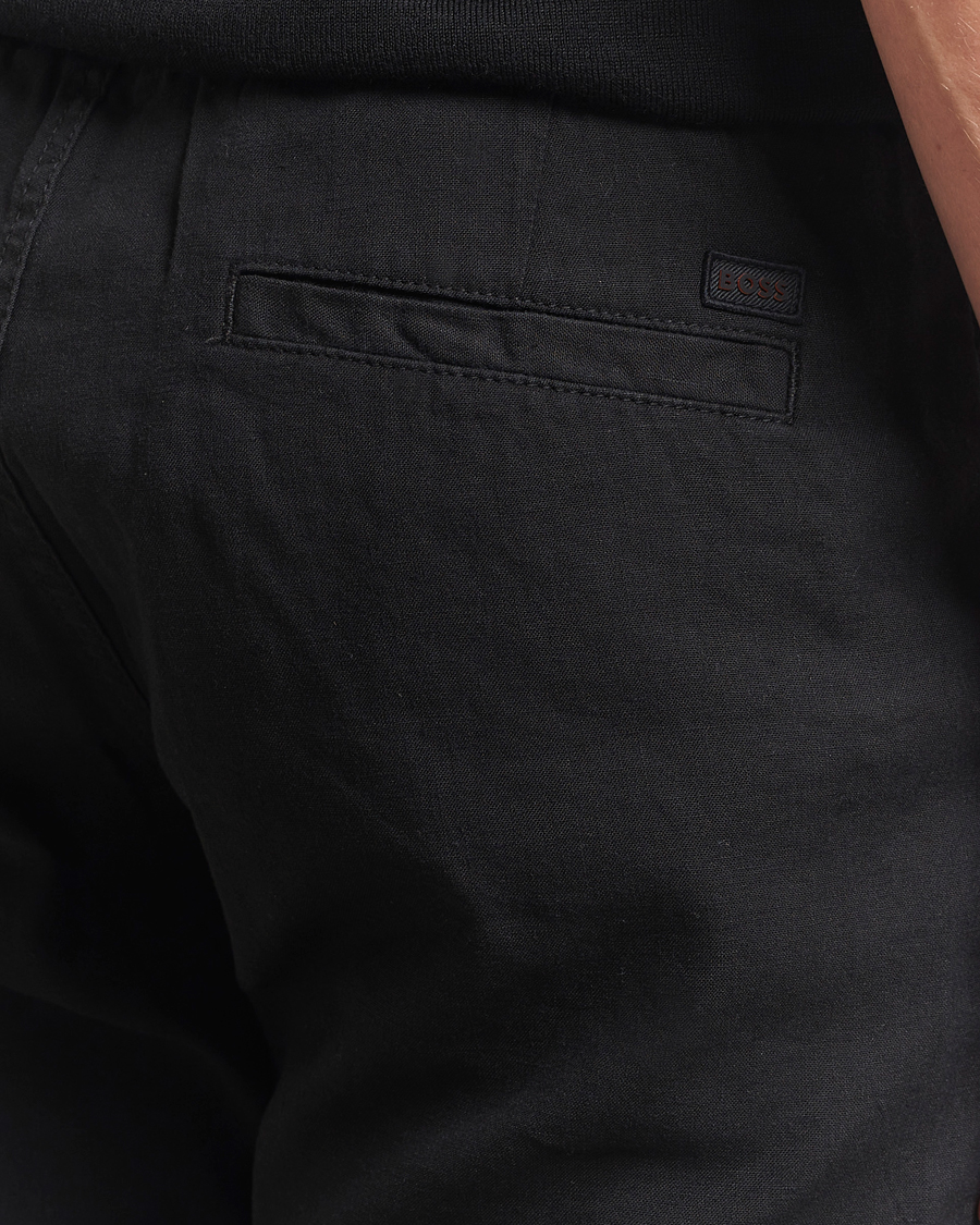 Homme | Pantalons | BOSS ORANGE | Sanderson Linen Pants Black