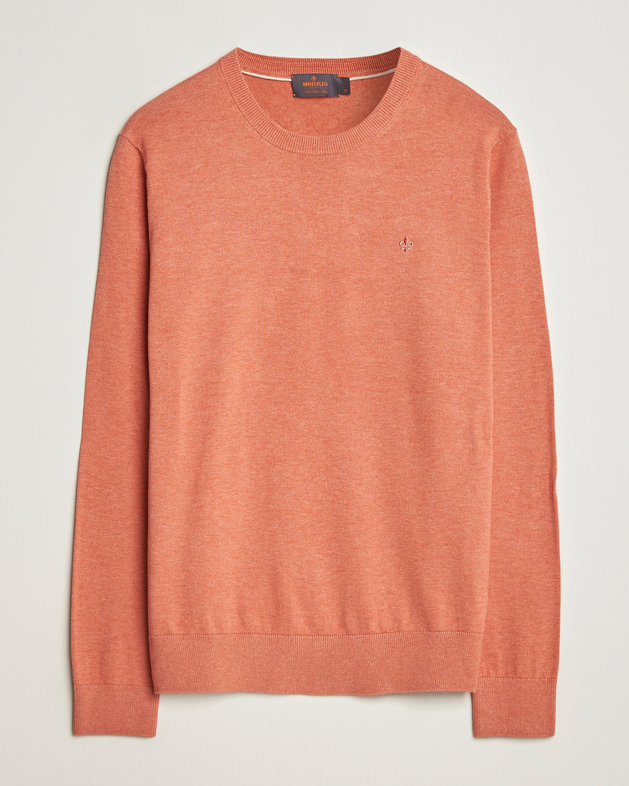 Homme | Pulls Et Tricots | Morris | Riley Cotton O-Neck Orange
