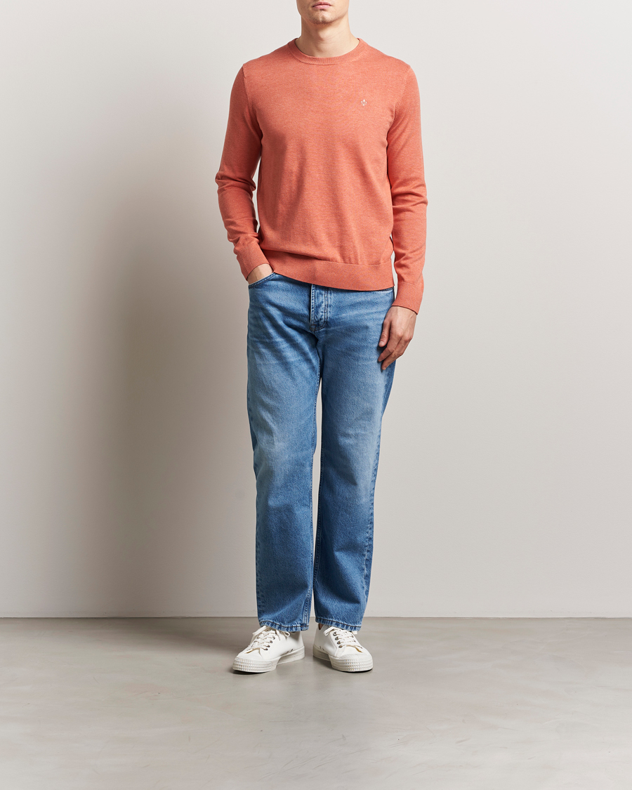 Homme | Pulls Et Tricots | Morris | Riley Cotton O-Neck Orange