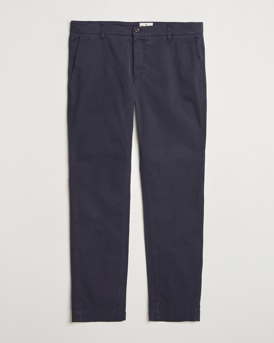 Homme | Pantalons | Morris | Jeffrey Summer Chino Dark Blue