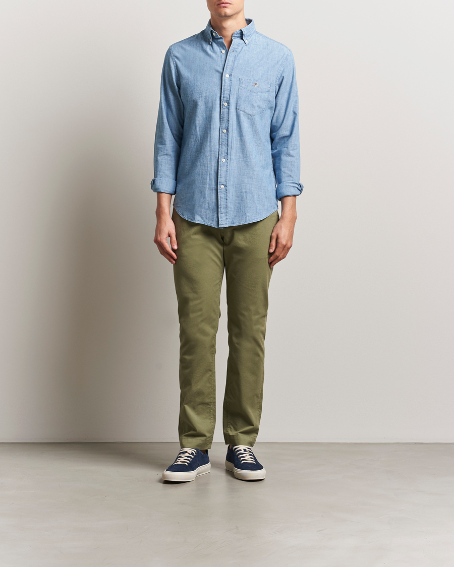 Homme | Pantalons | Morris | Jeffrey Summer Chino Olive